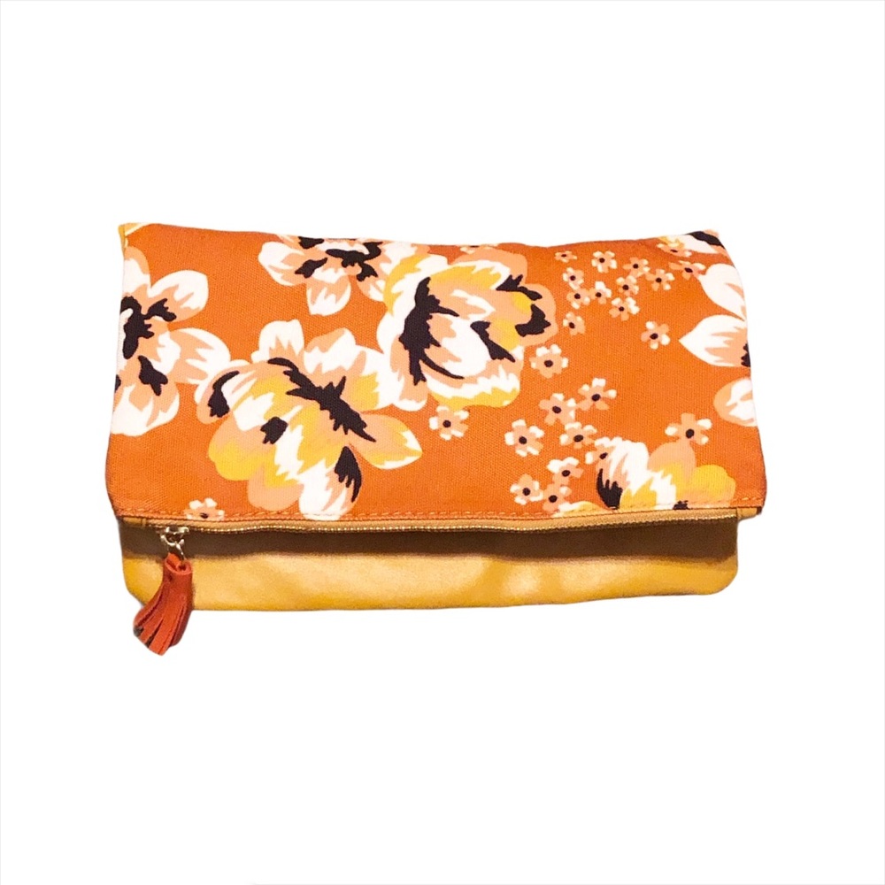 🧡 RACHEL PALLY Fold-over Reversible Clutch yellow